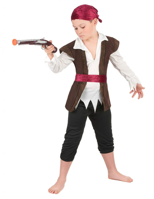 Pistolet factice brandi avec le déguisement de pirate pour garçon