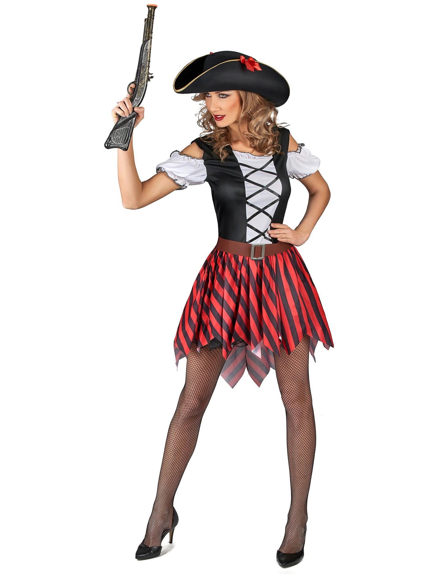 Piros és fekete kalóz álruhás nők