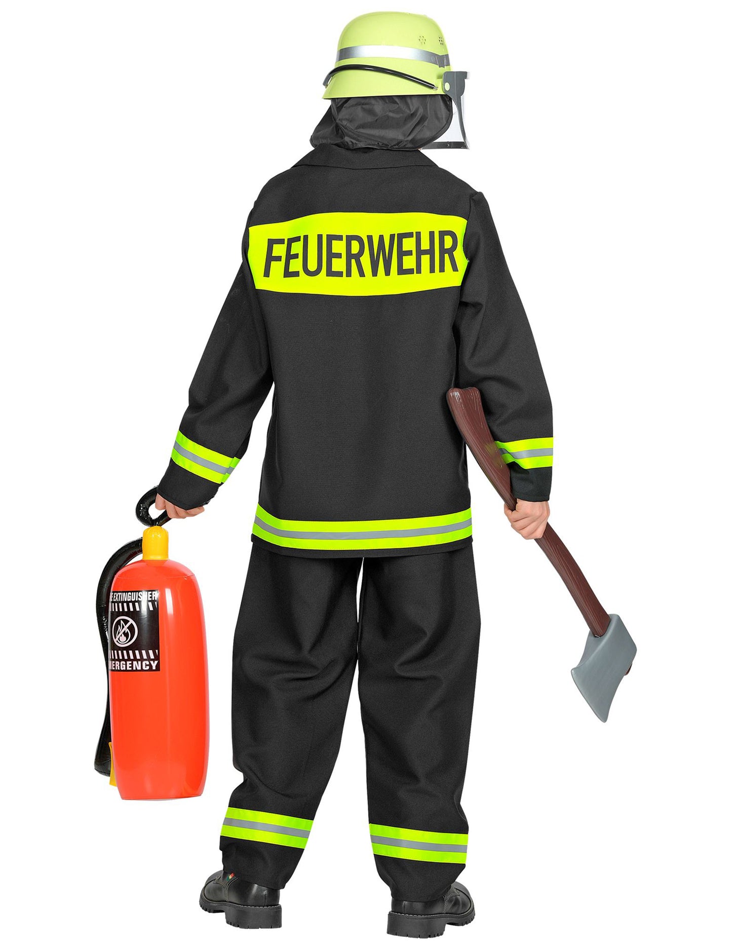 Német tűzoltó jelmezgyermek