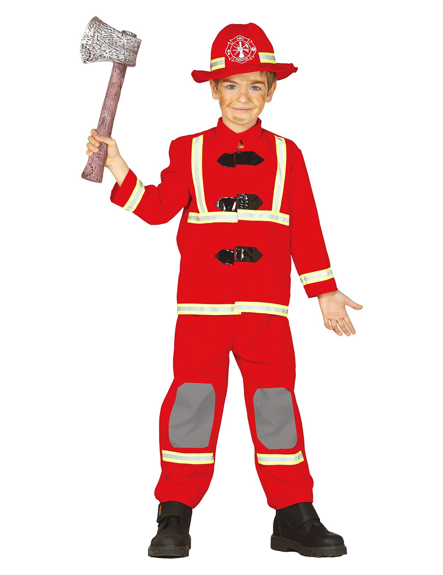 Gyerekvörös tűzoltó jelmez