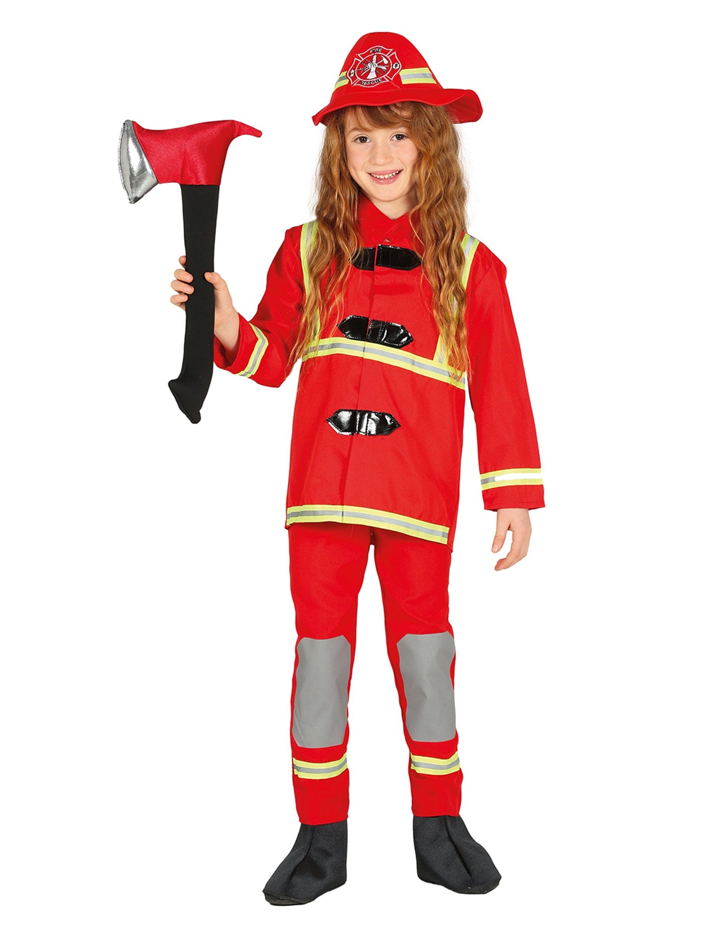 Gyerekvörös tűzoltó jelmez