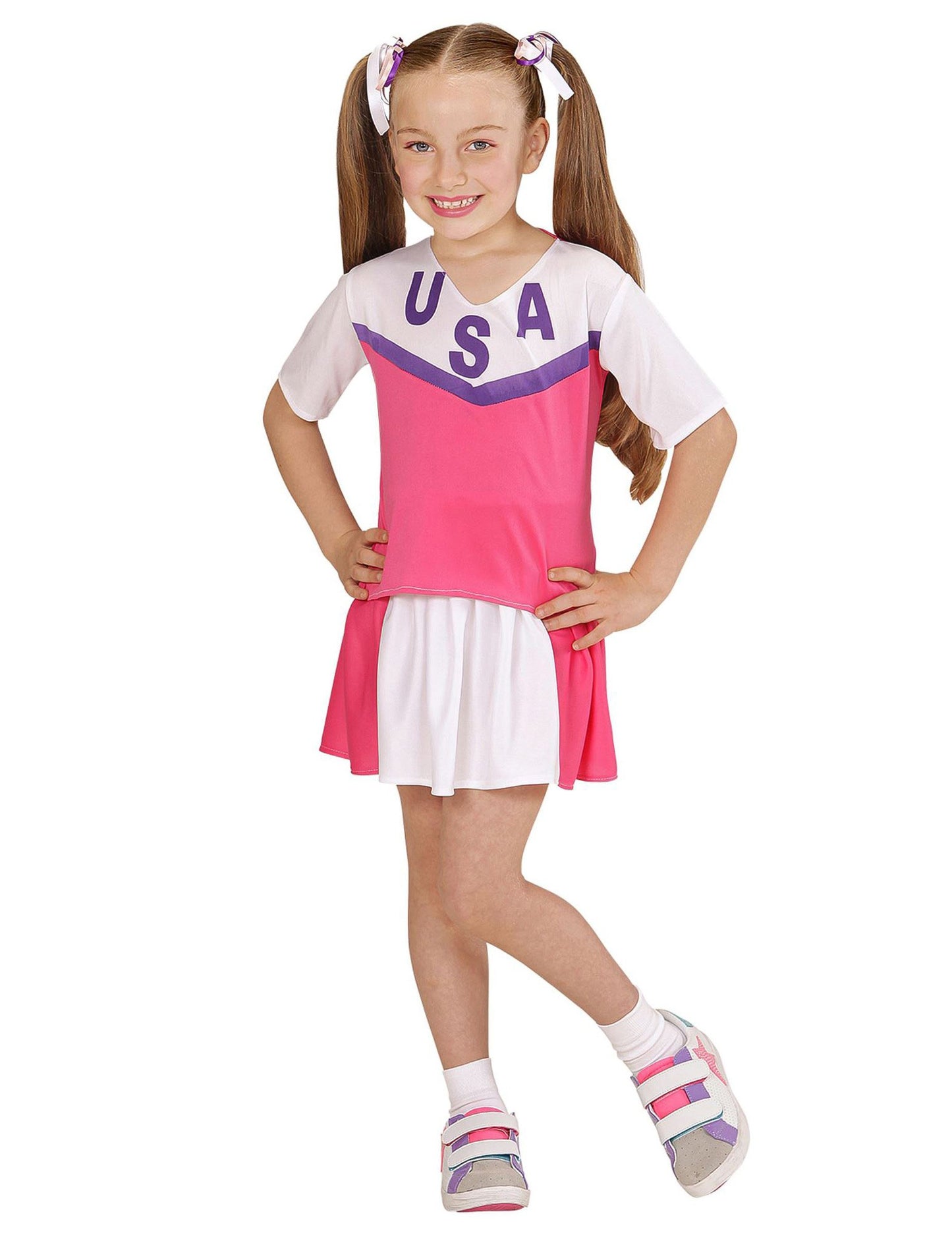 Pompom lány álruhás rózsaszín és fehér lány