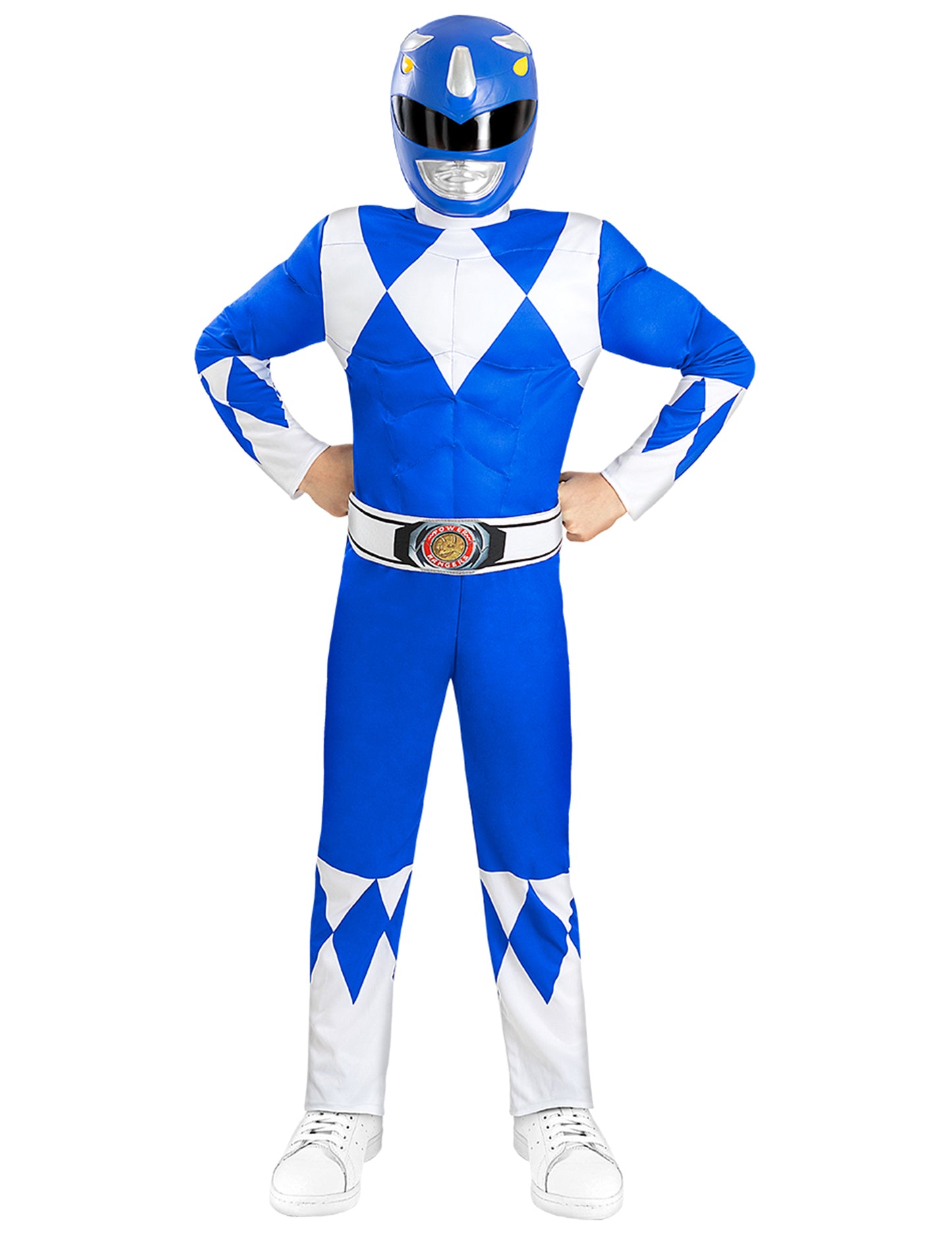 Izmos kék Power Ranger jelmez gyerekeknek