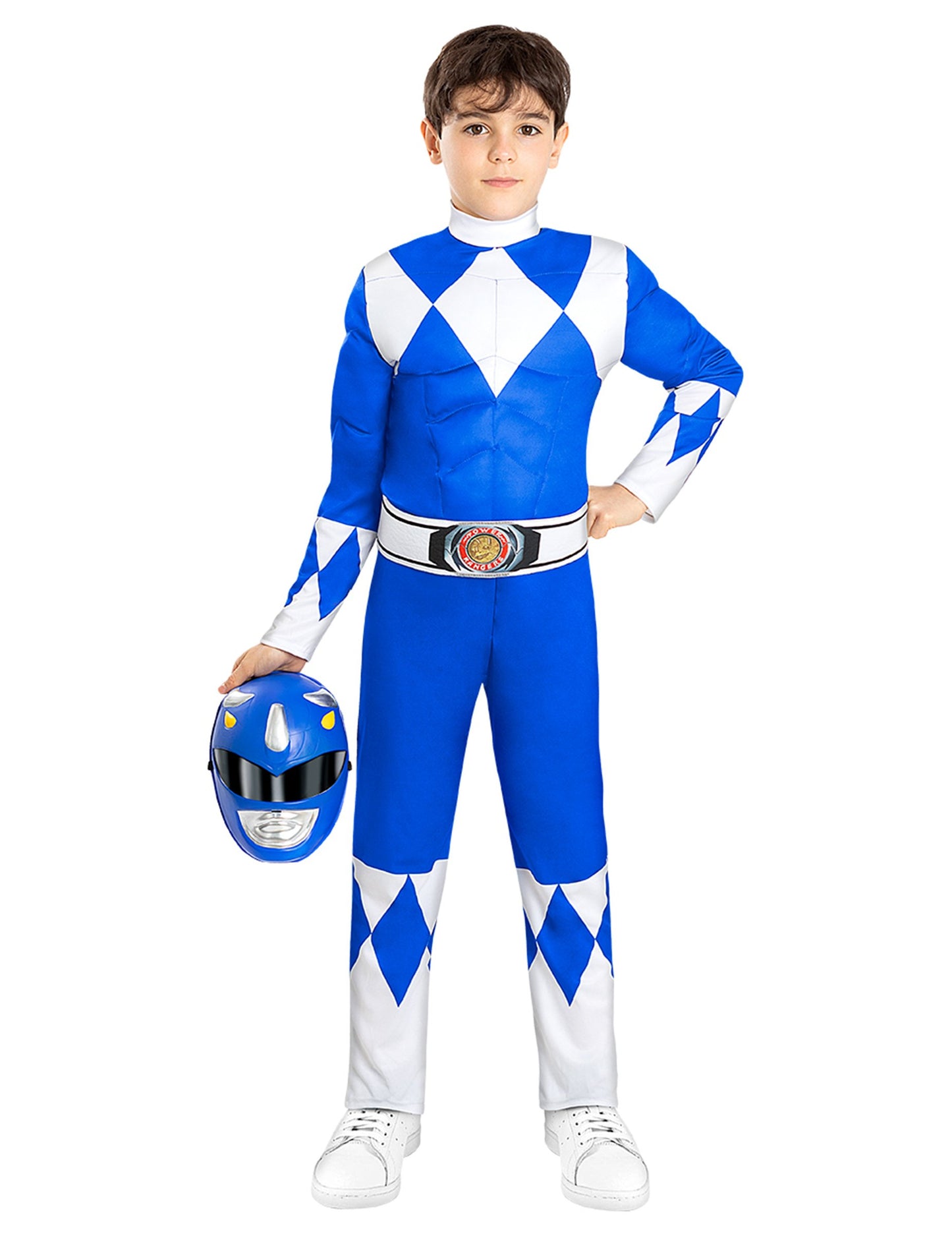Izmos kék Power Ranger jelmez gyerekeknek