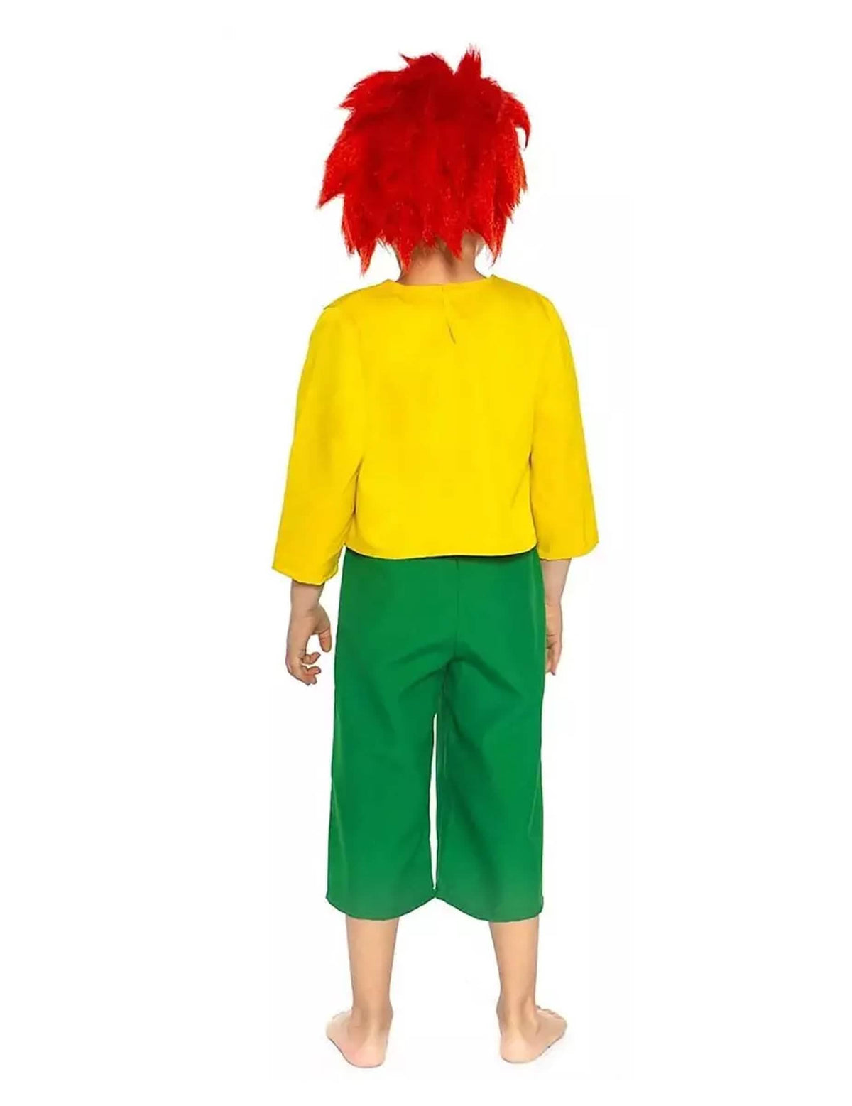 Hátulnézet a gyermek Pumuckl jelmezről