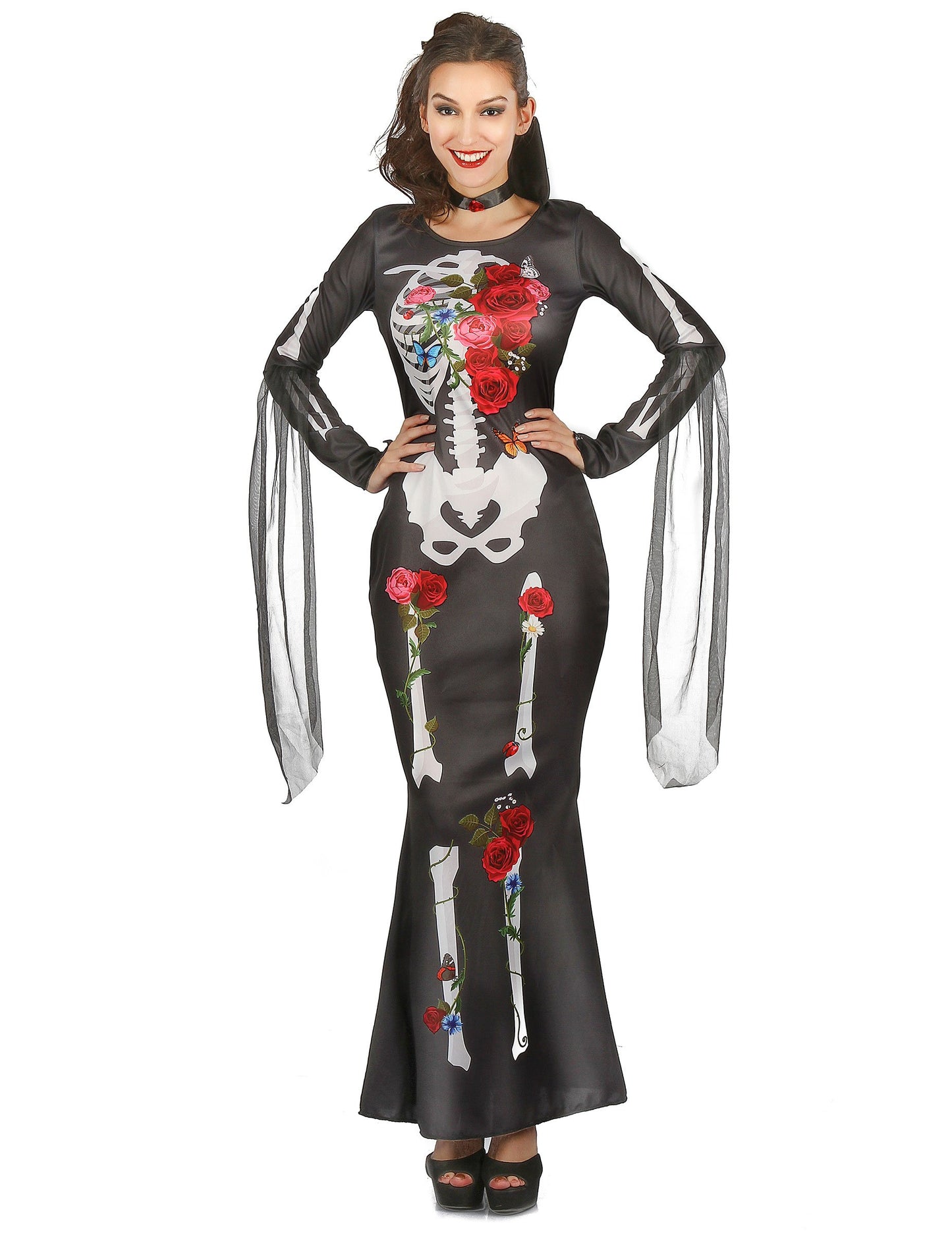 Dia de los muertos csontváz ruha álruhában