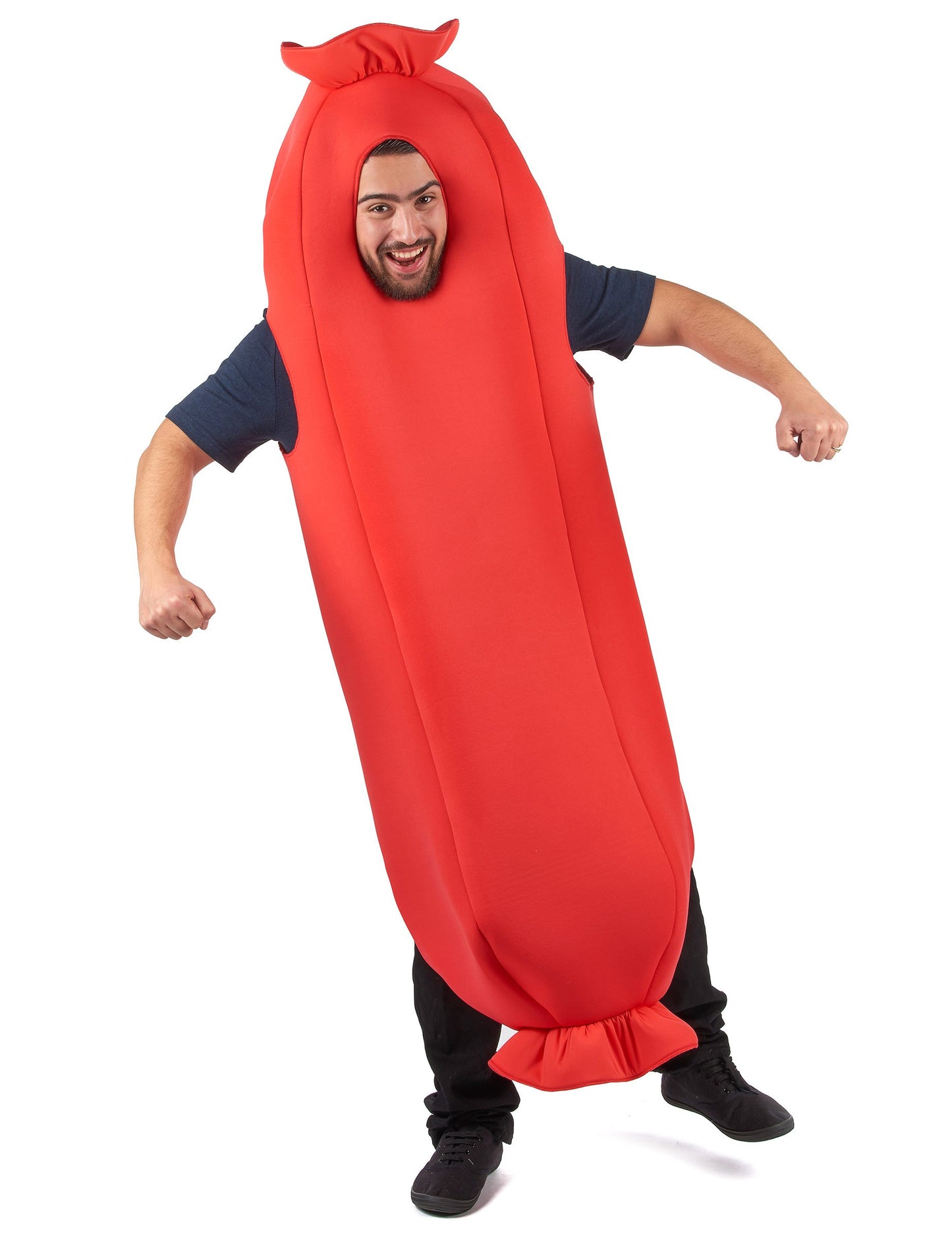 Felnőtt vörös kolbász jelmez