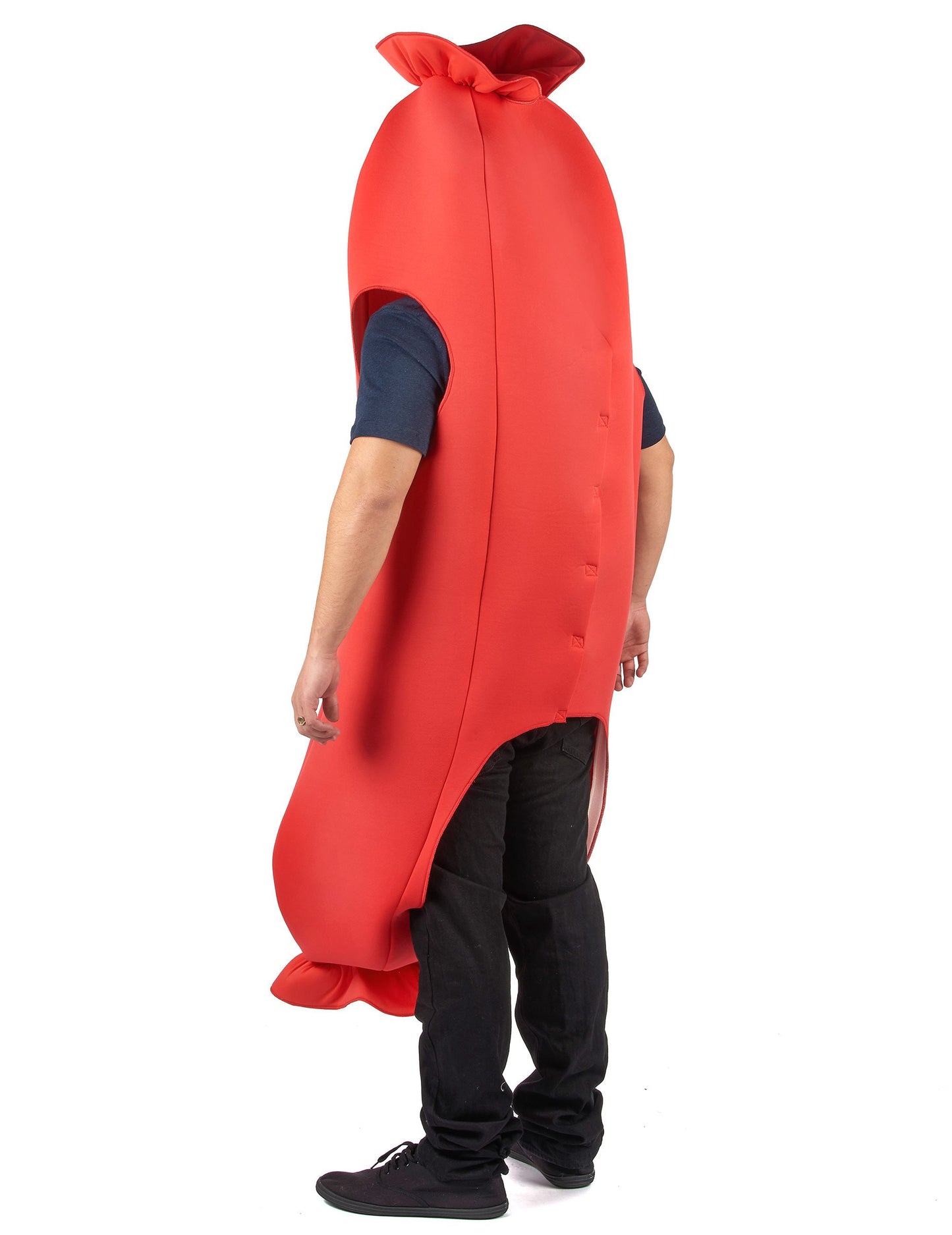 Felnőtt vörös kolbász jelmez