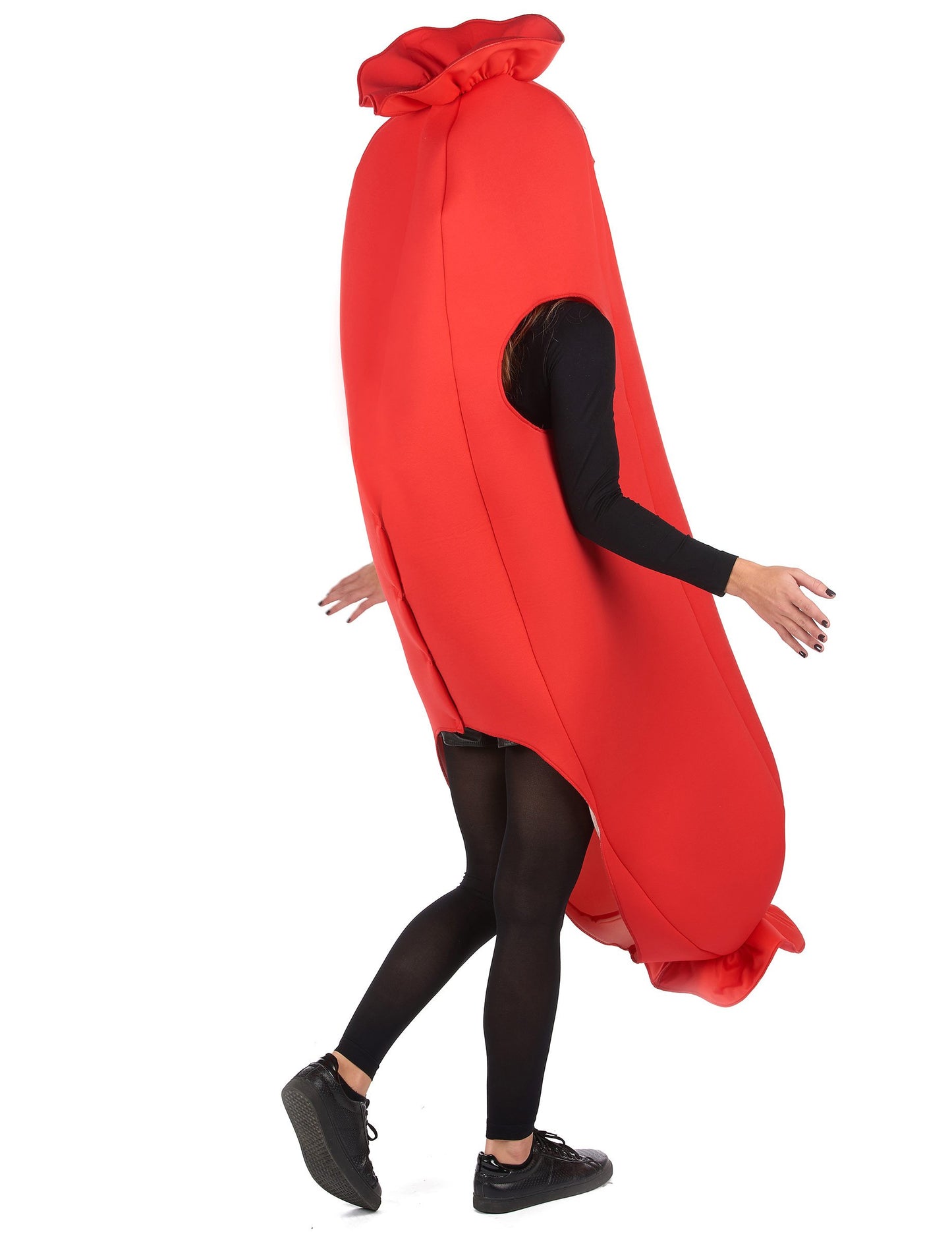 Felnőtt vörös kolbász jelmez