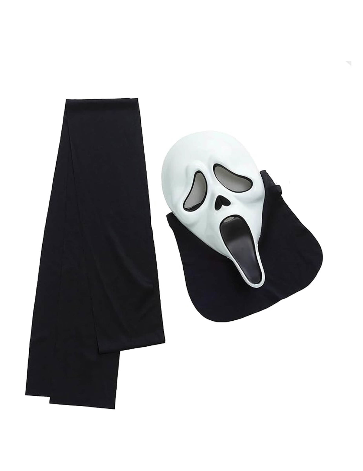 Scream™ textilből készült maszk és öv a Scream jelmezhez