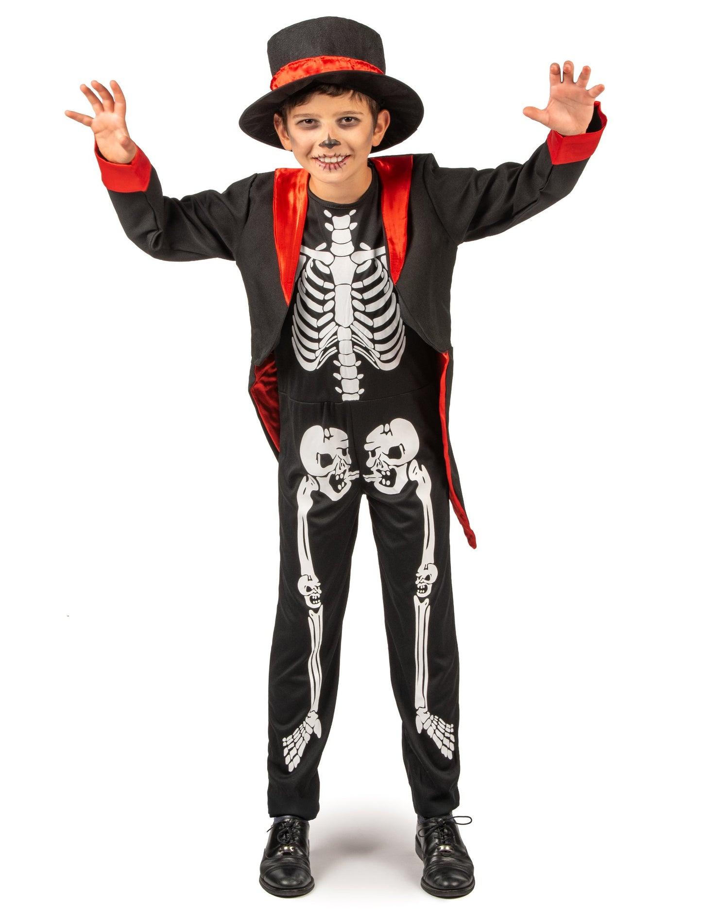 Elegáns fiú csontváz jelmez