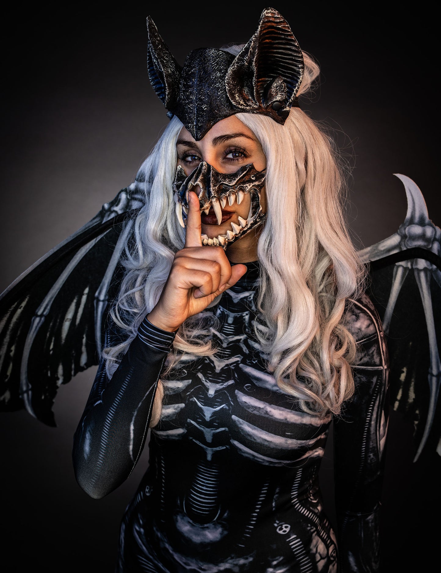 Luxus denevér csontváz jelmez