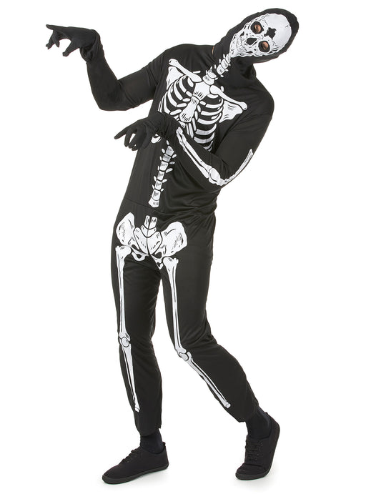 Vue d'ensemble du déguisement de squelette Halloween