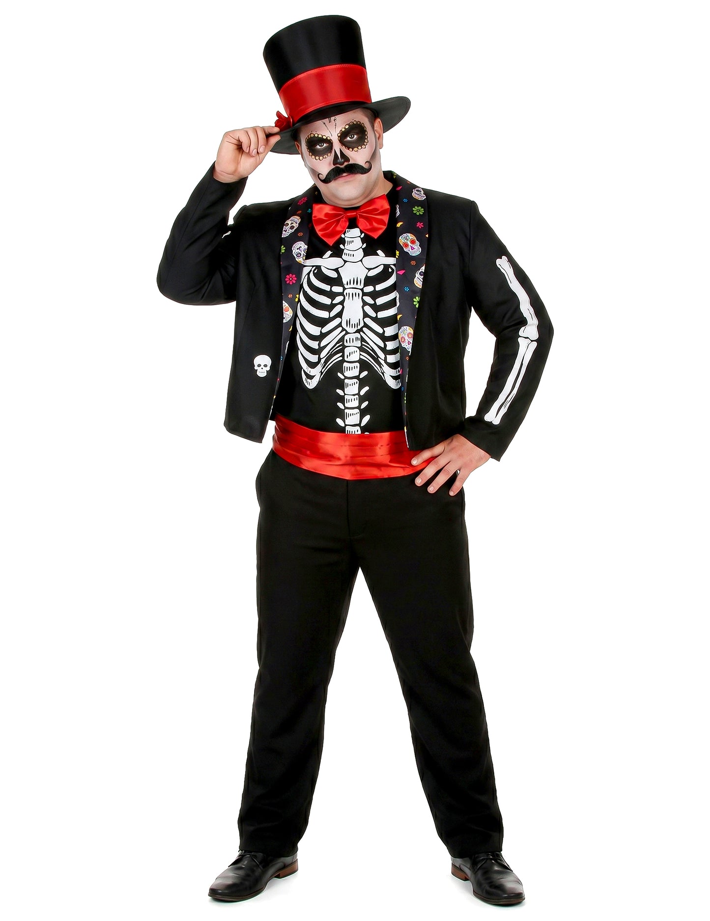 Csontváz álruhás dia de los muertos férfiak dia férfiak
