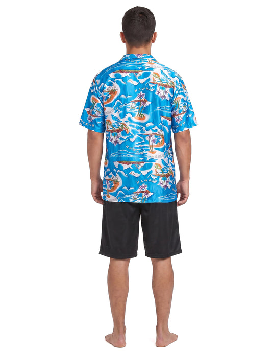 Hawaii turisztikai álruhás ember