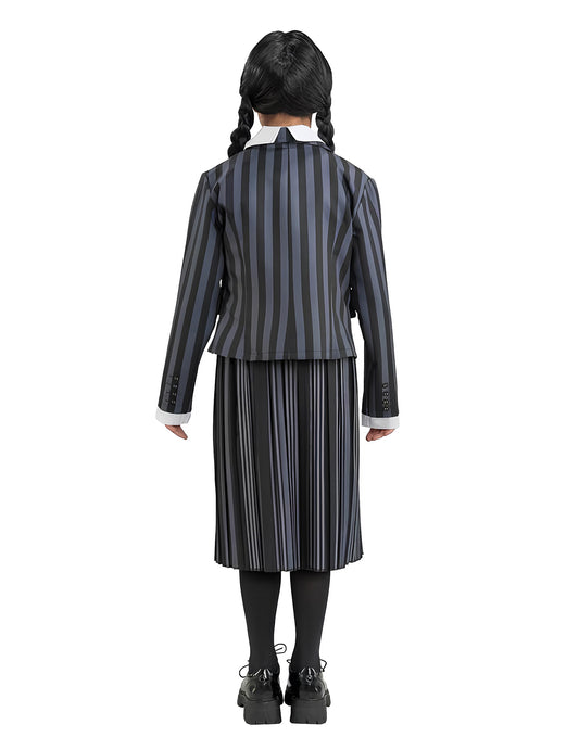 Vue de dos du déguisement uniforme Mercredi Addams Wednesday™