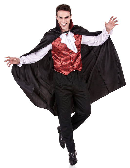 Halloween férfi vörös vámpír álruhája