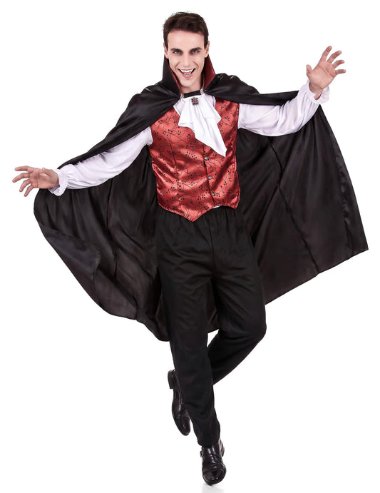 Halloween férfi vörös vámpír álruhája