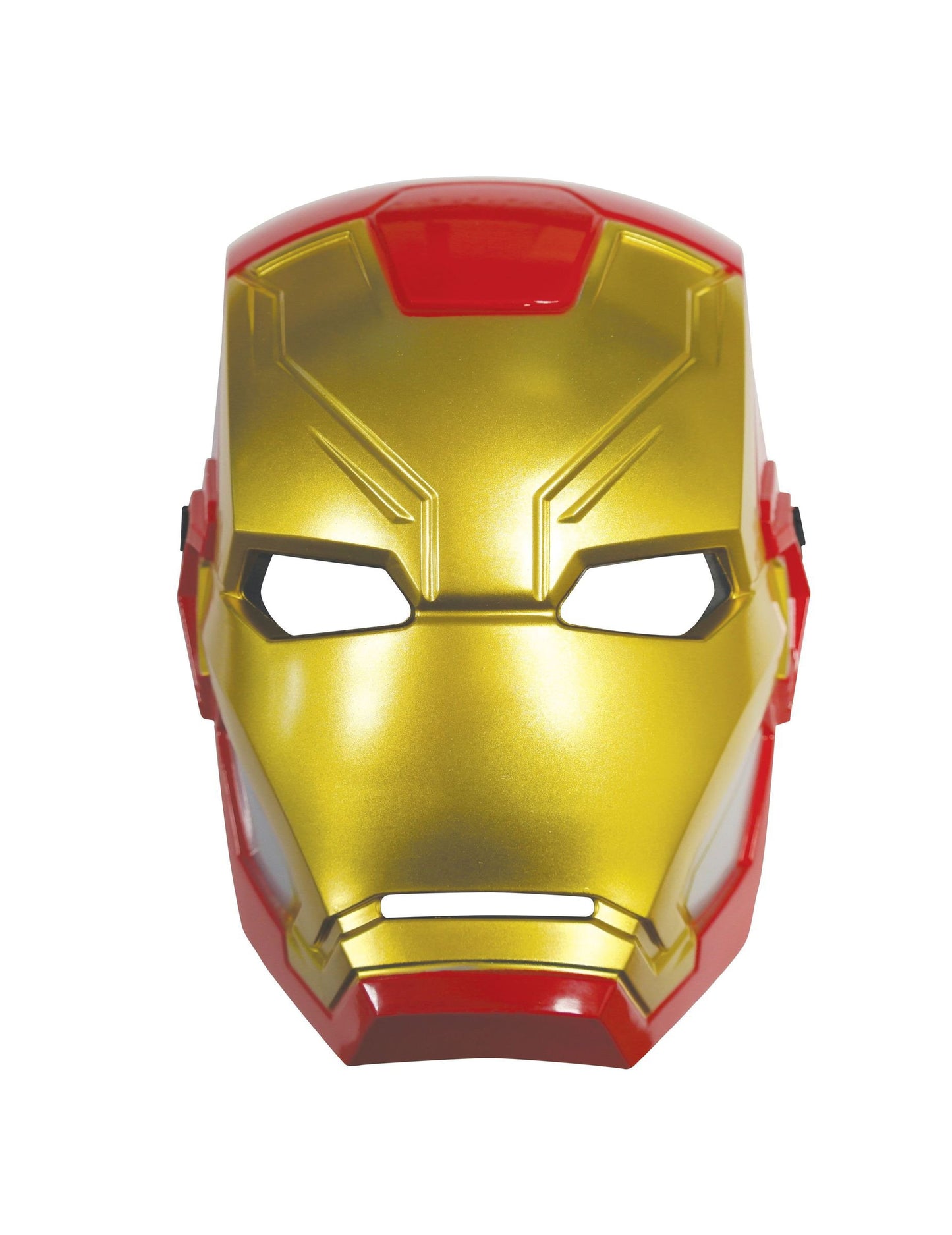 Vue de face du demi-masque plastique Iron Man