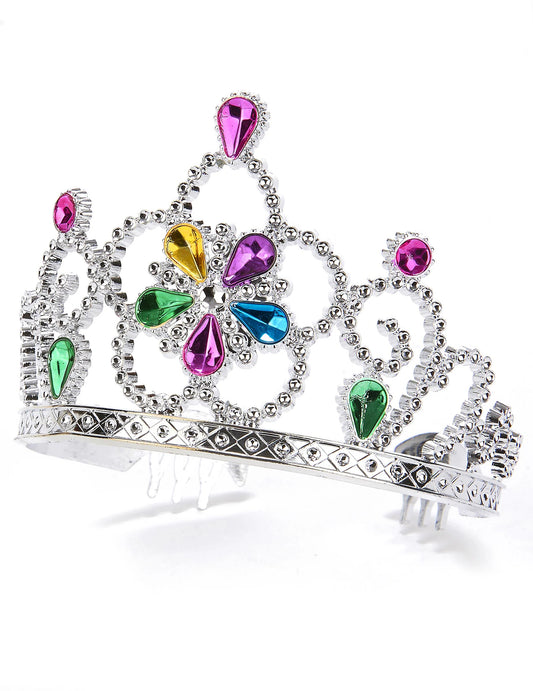 Vue de profil avec peignes de maintien du diadème de princesse