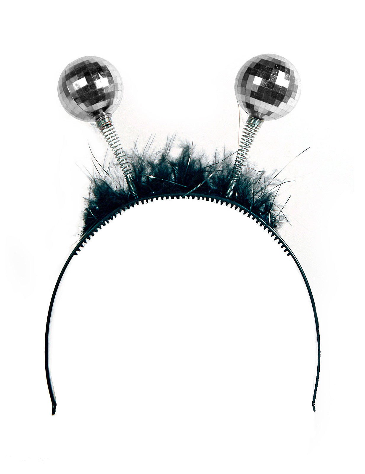 Fekete és ezüst fejpánt arccal golyókkal