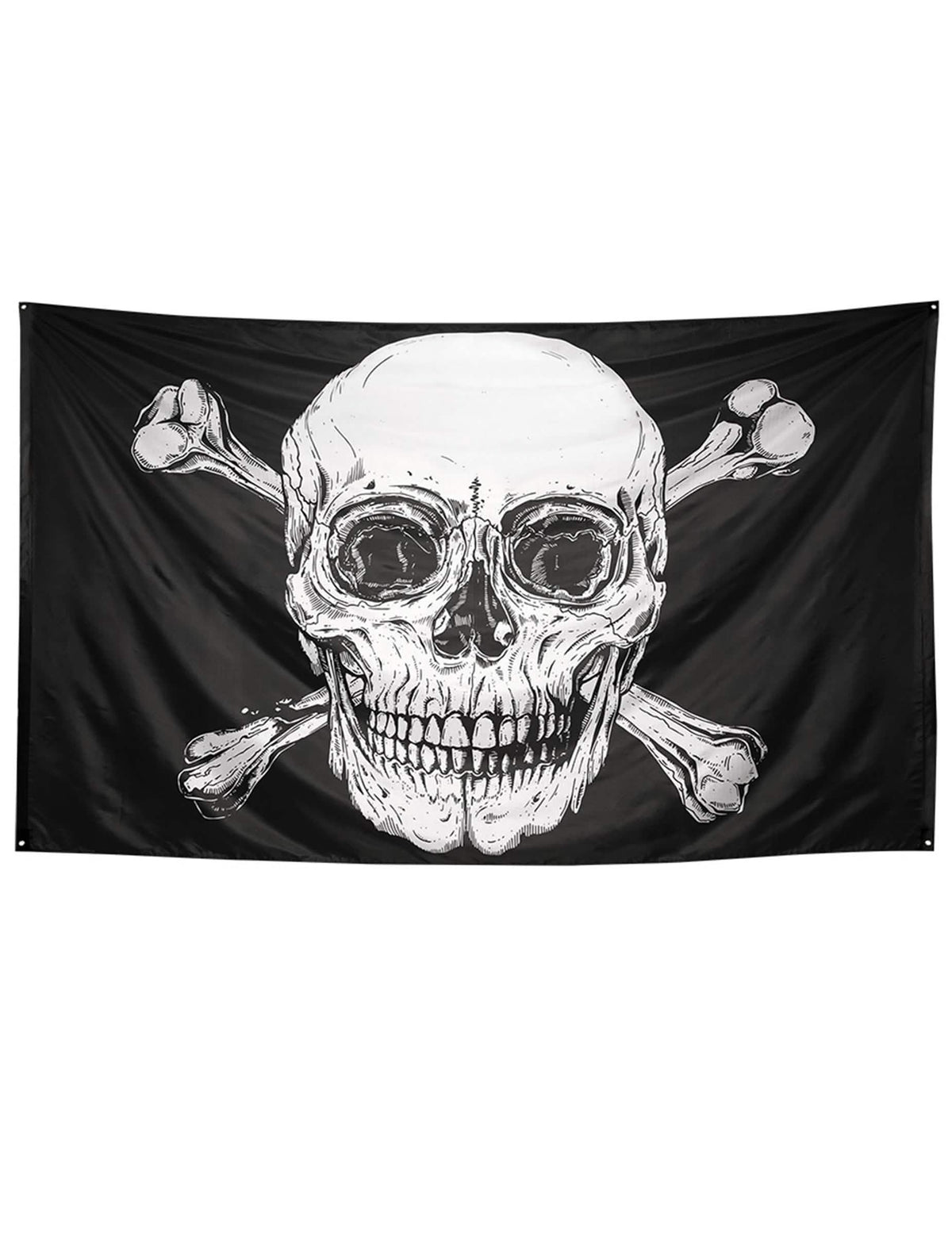 Jolly Roger kalózzászló fekete és fehér dekorációhoz