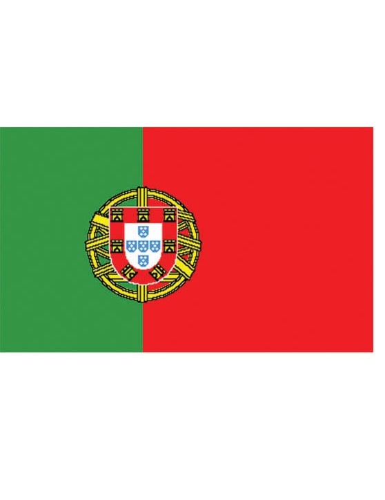 Drapeau supporter Portugal pour adulte vert et rouge