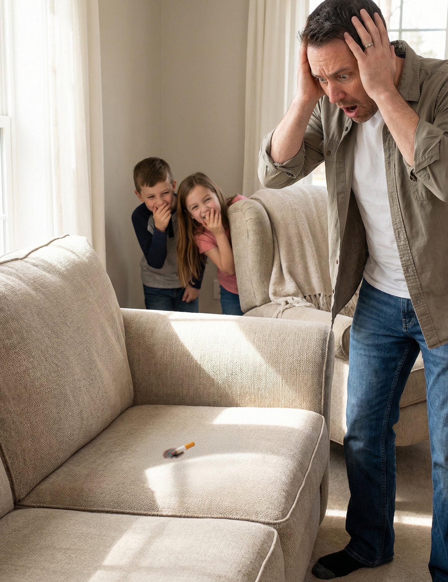 Égő hamis cigaretta - tréfás kellékek