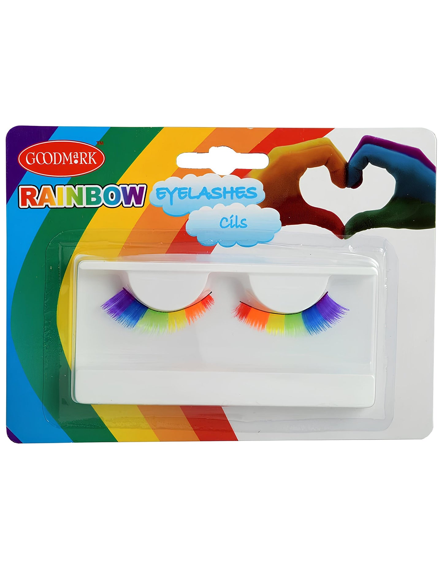 Hamis többszínű, rövid felnőtt szempillák