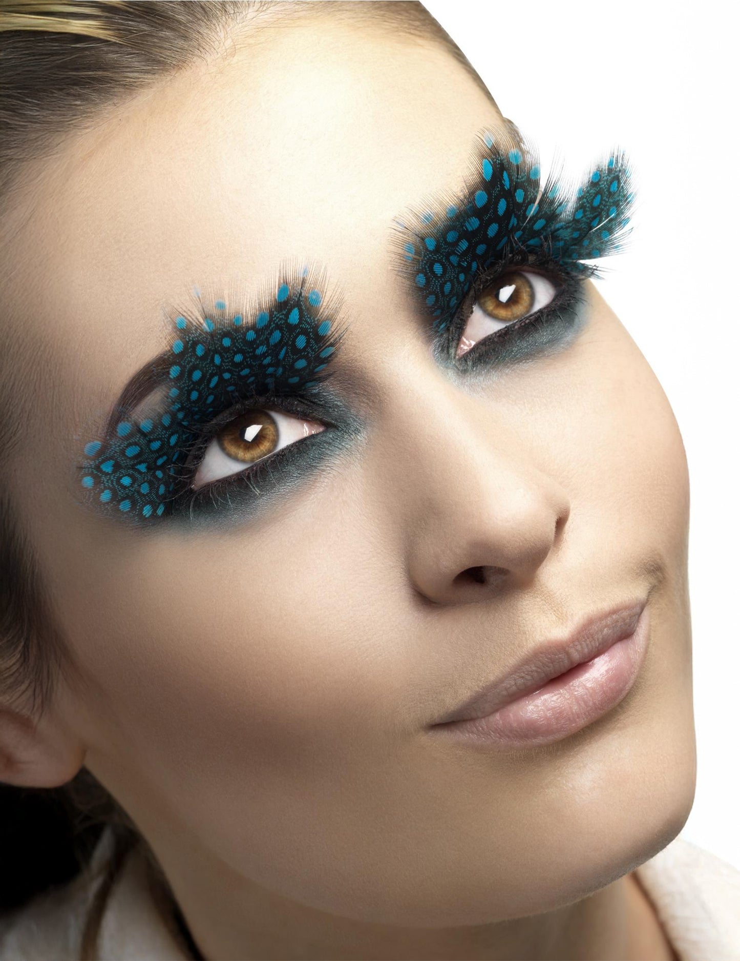 Hamis fekete toll felnőtt kék pöttyökkel