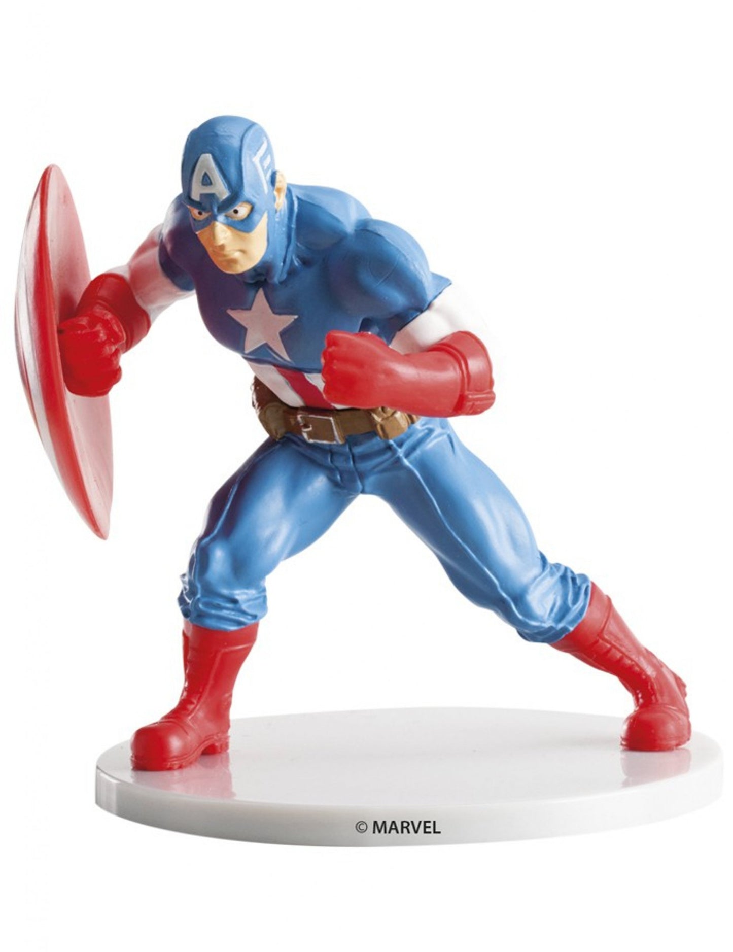Figurine Captain America pour enfant bleue et rouge avec bouclier