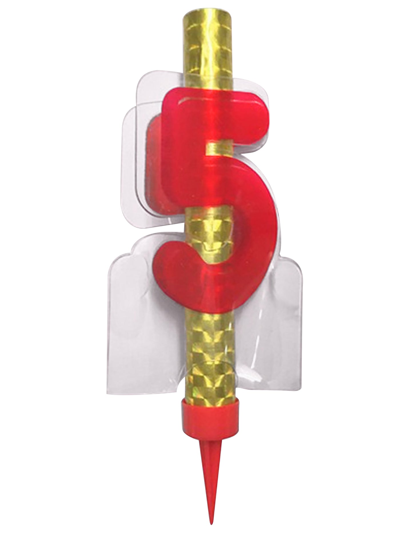 5-ös számú piros 12-es világító szökőkút cm tortához