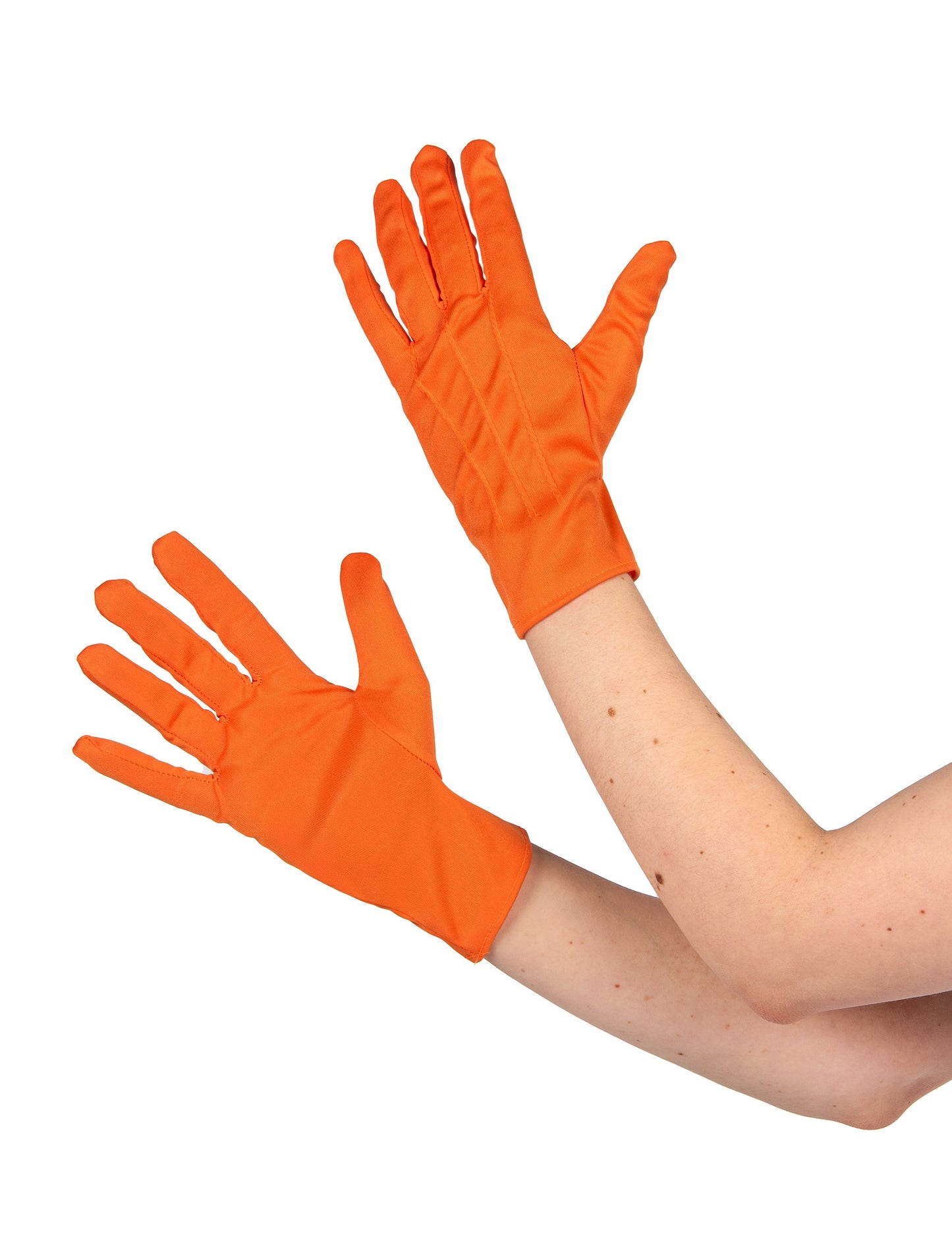 Rövid narancssárga felnőtt kesztyű