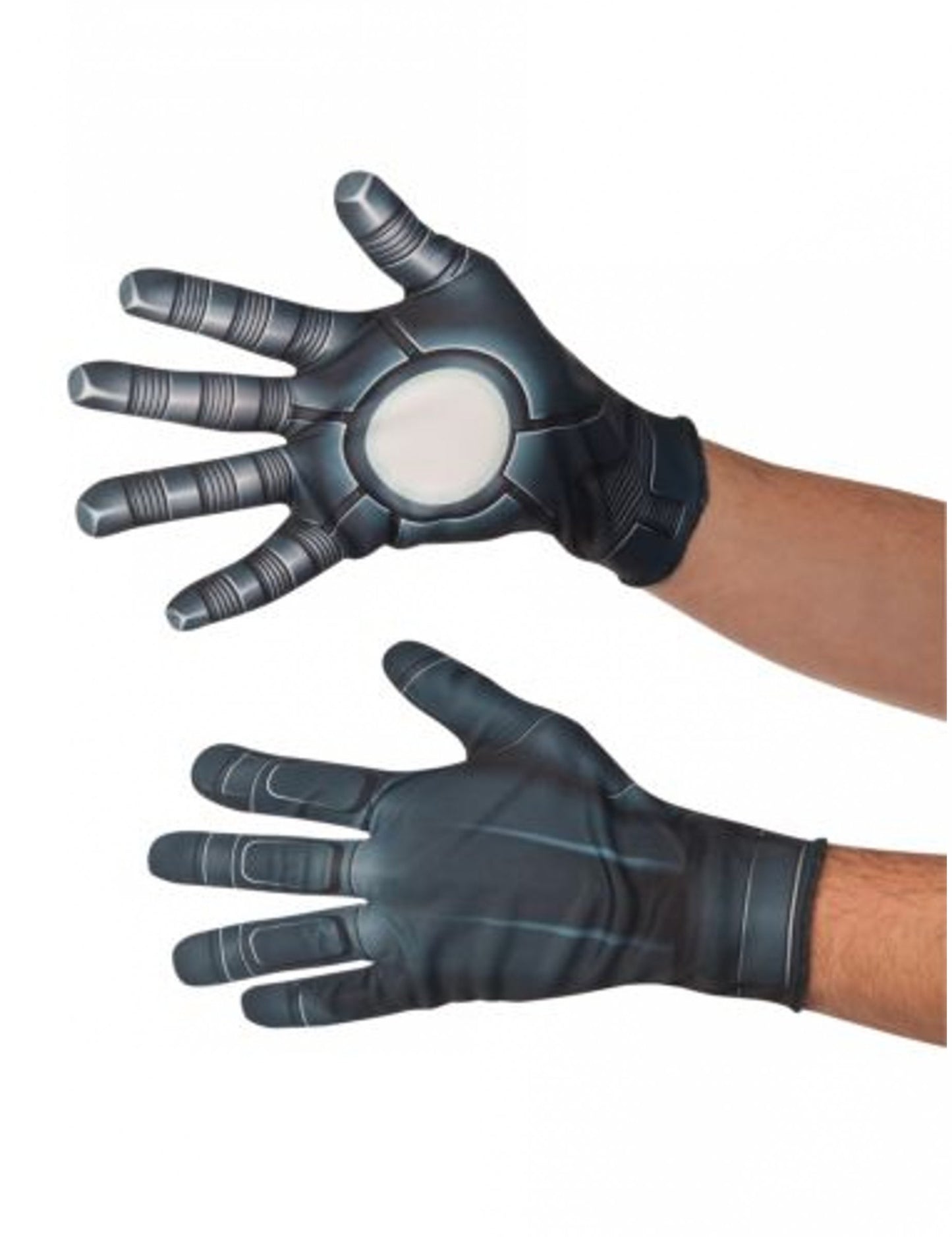 Kesztyűk „Captain America Civil War™ Winter Soldier” felnőtteknek, fekete és szürke, fémes páncélhatással