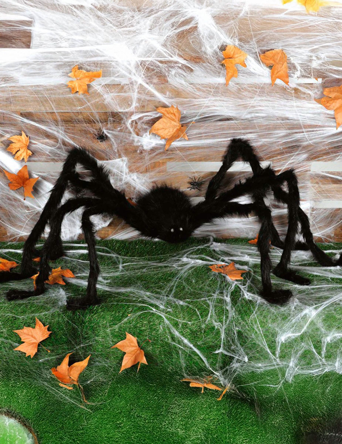 Nagy halloween-i pók dekorációs elhelyezéshez