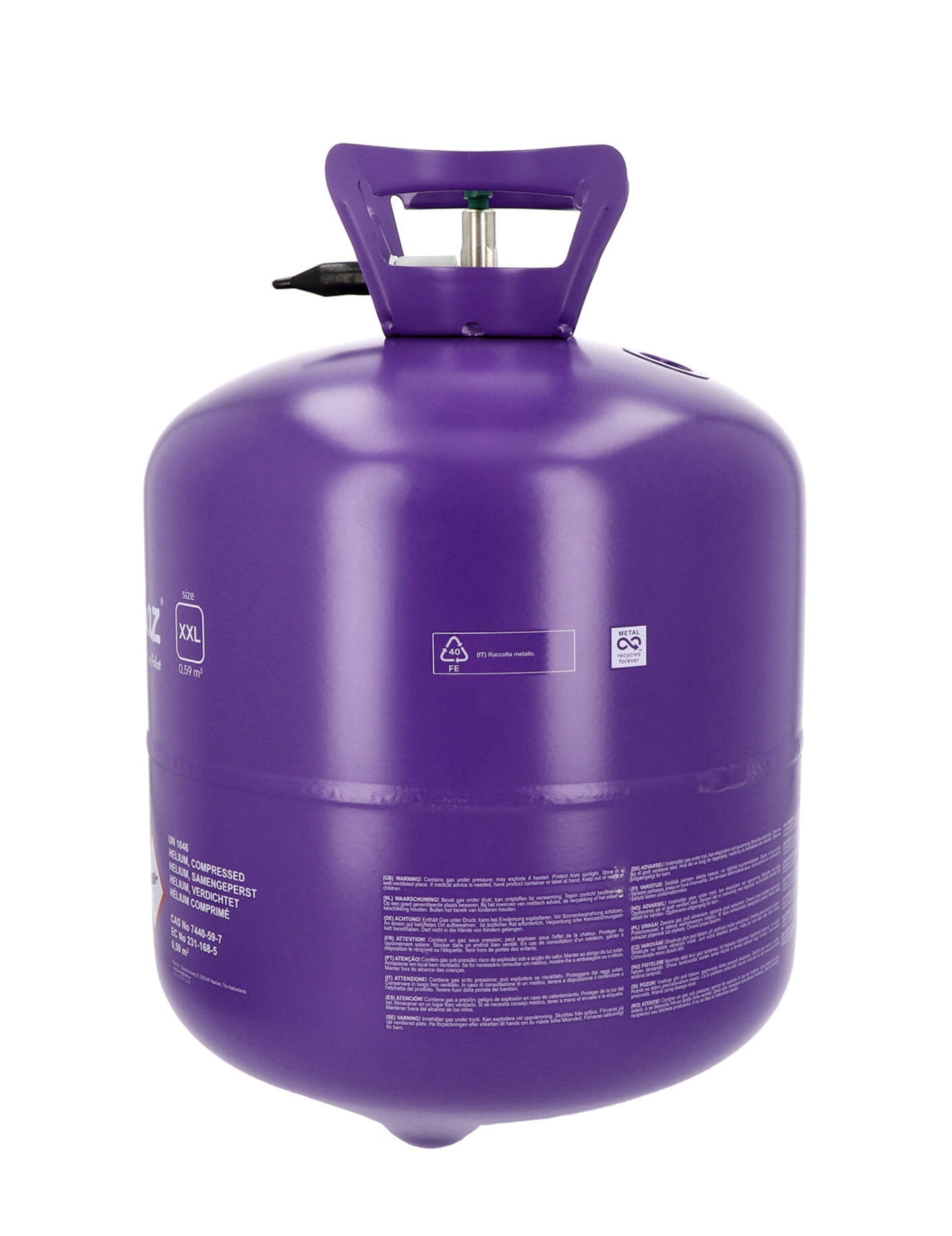 Nagy hélium palack legfeljebb 85 léggömbért