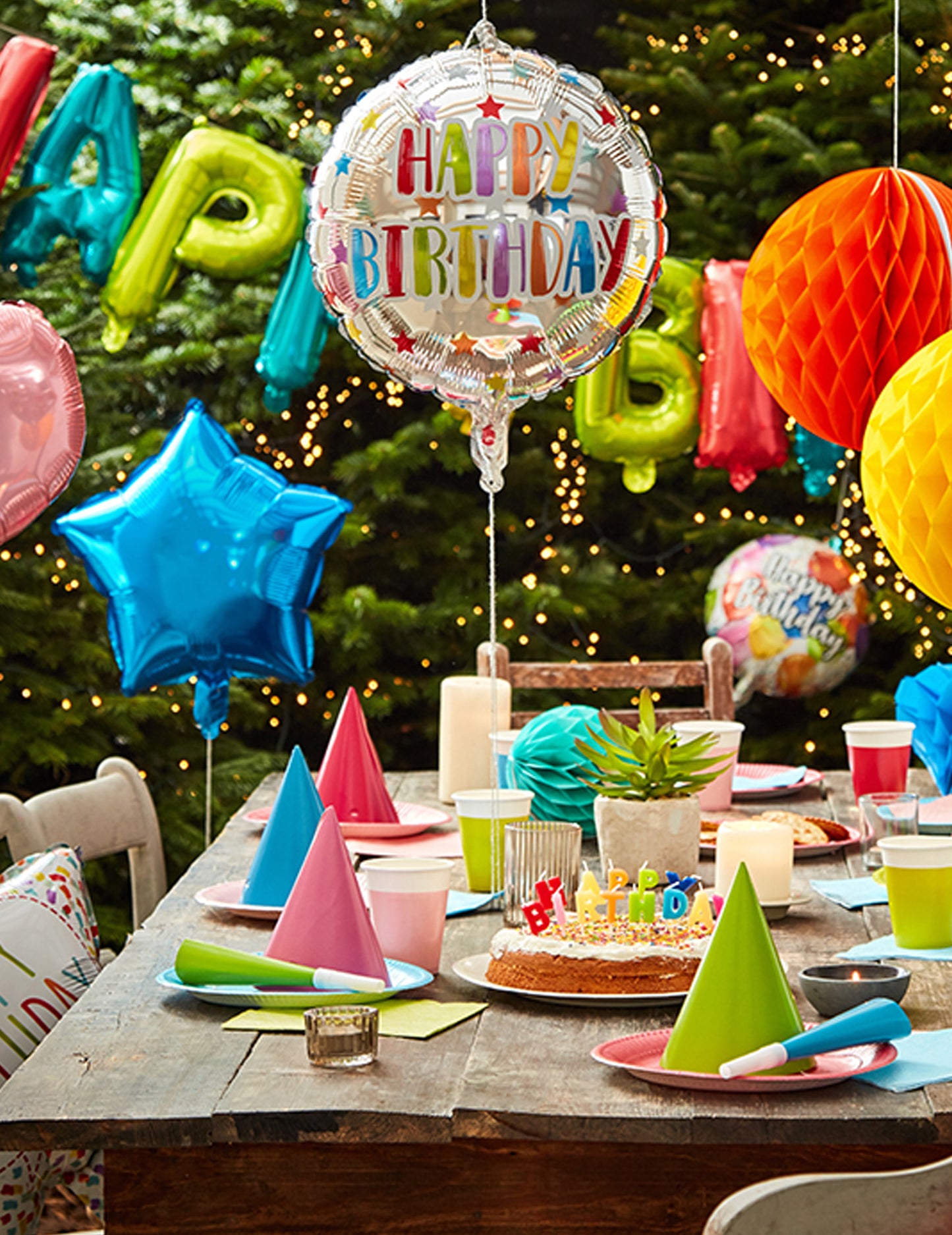 Guirland alumínium ballonok boldog születésnapot multolor 41 cm