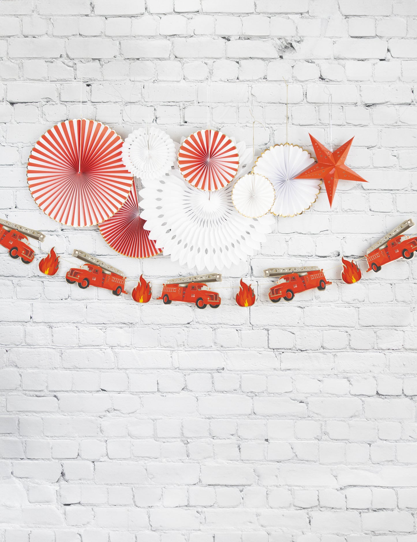 Tűzoltó karton koszorú 3 m