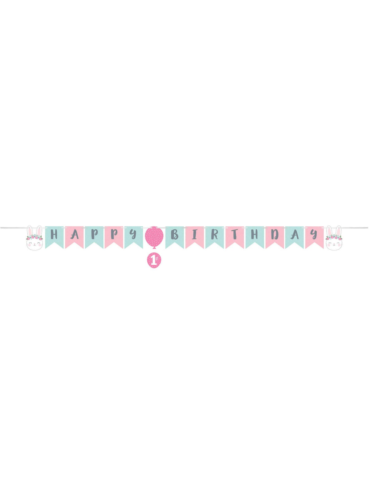 A happy birthday nyulak girland áttekintése az 1. születésnapra