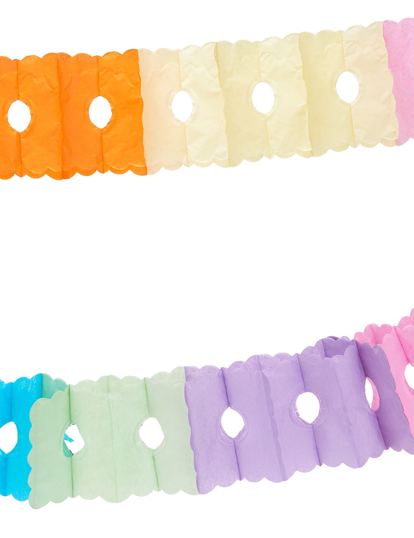 6 m többszínű papír koszorú