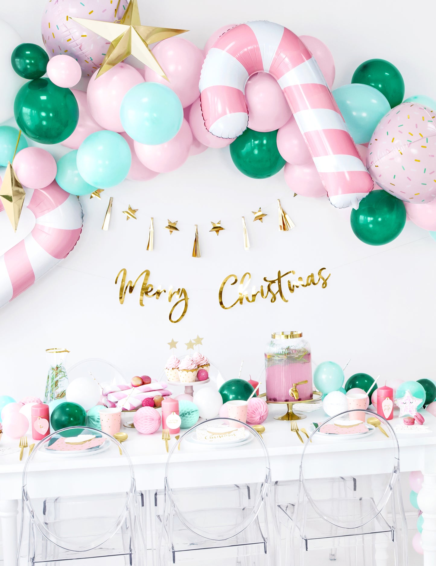 Arany csillag bojtos papírfüzér összeállításhoz