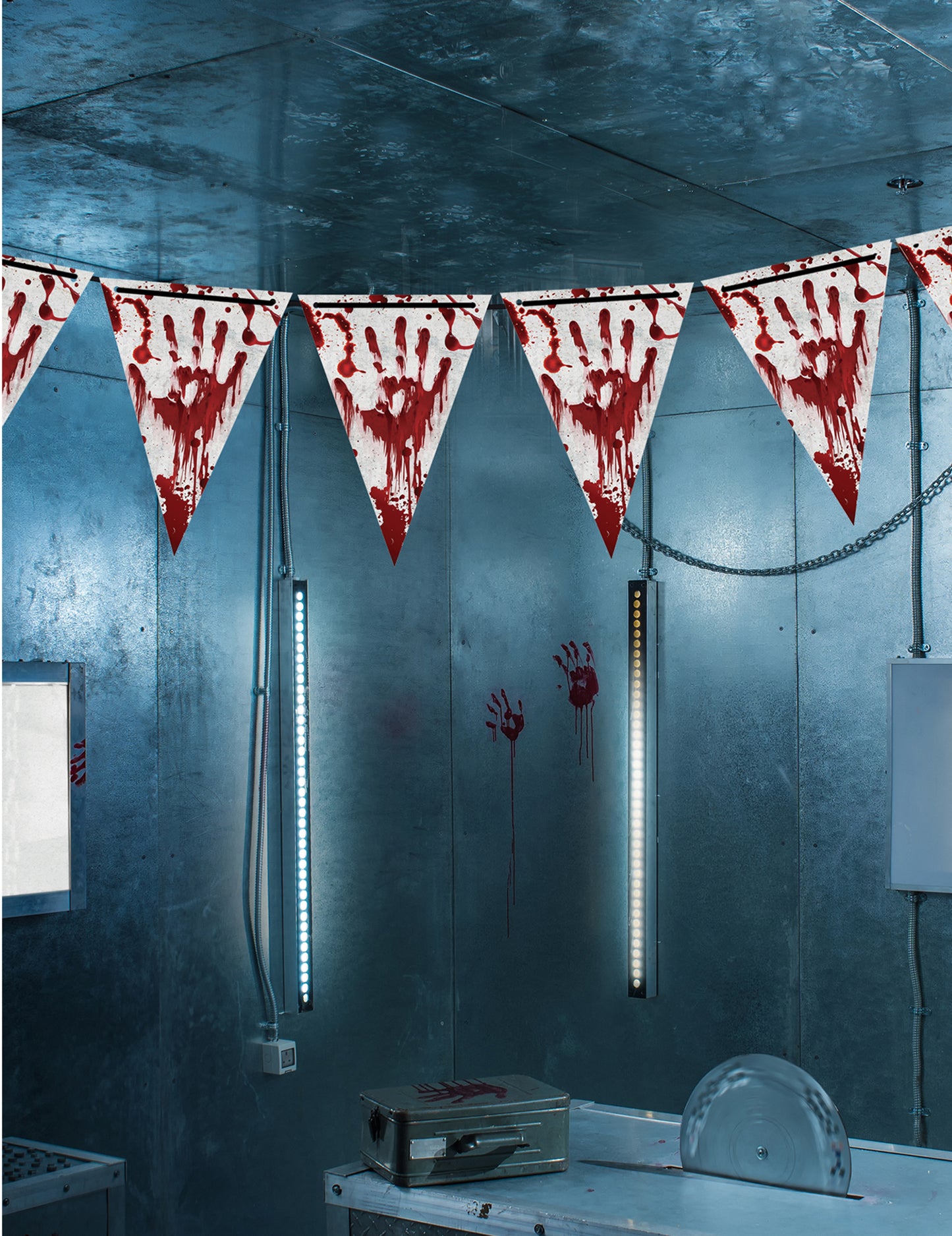 Véres Halloween papír Garland 3 M Halloween