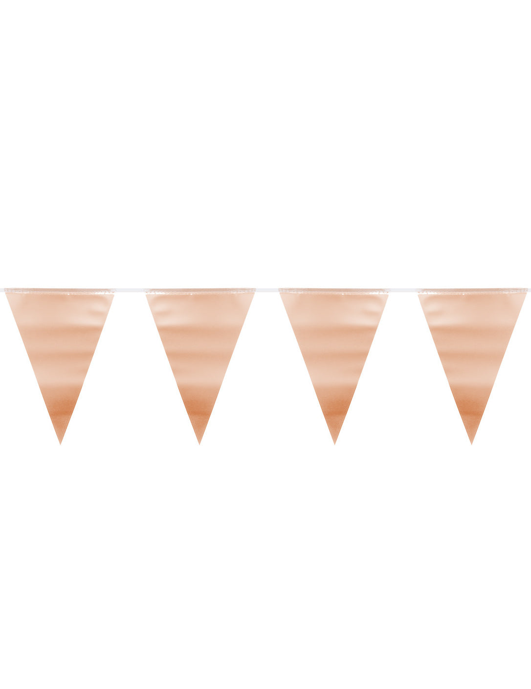 Guirlande fanions métallique pour fête rose gold
