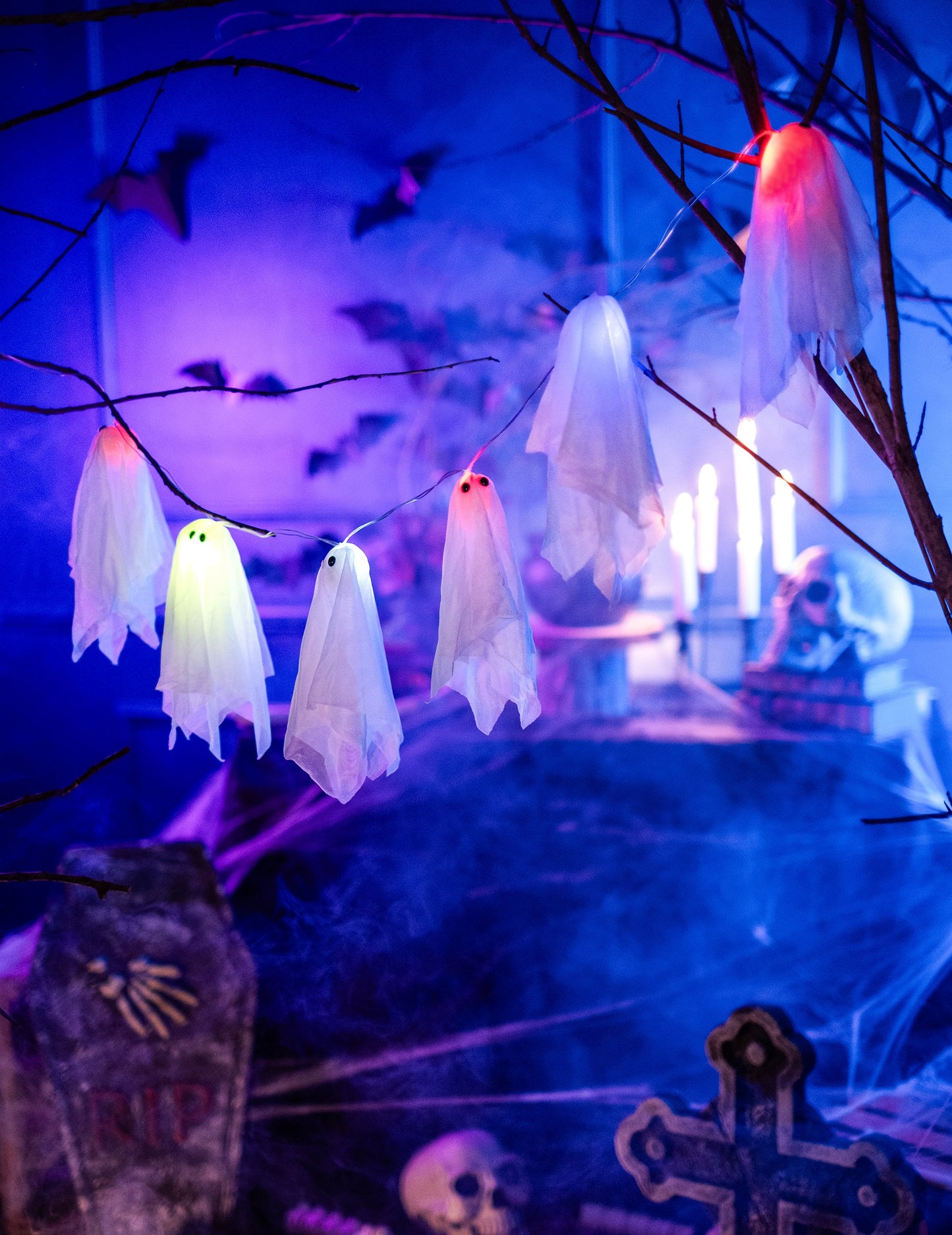 Halloween Luminous Ghost Garland 150 cm