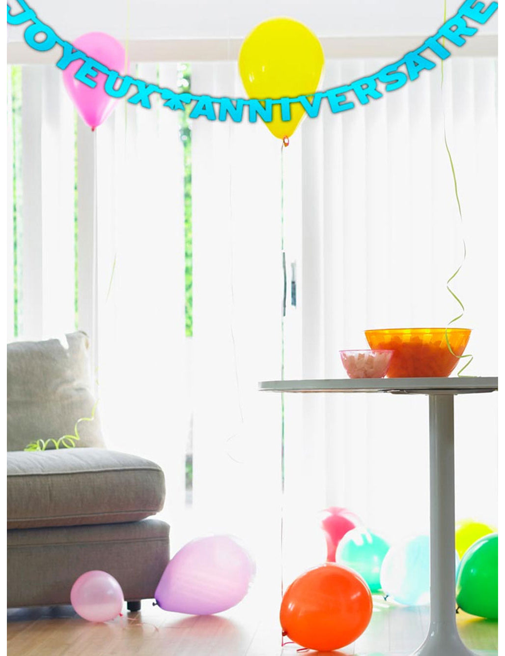 Boldog kék születésnapot Garland 280 cm