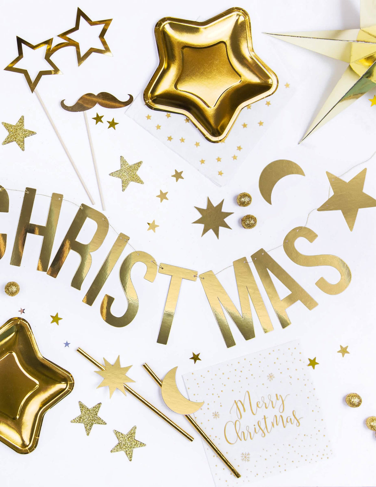 Merry Christmas girlandás díszítés karácsonyra