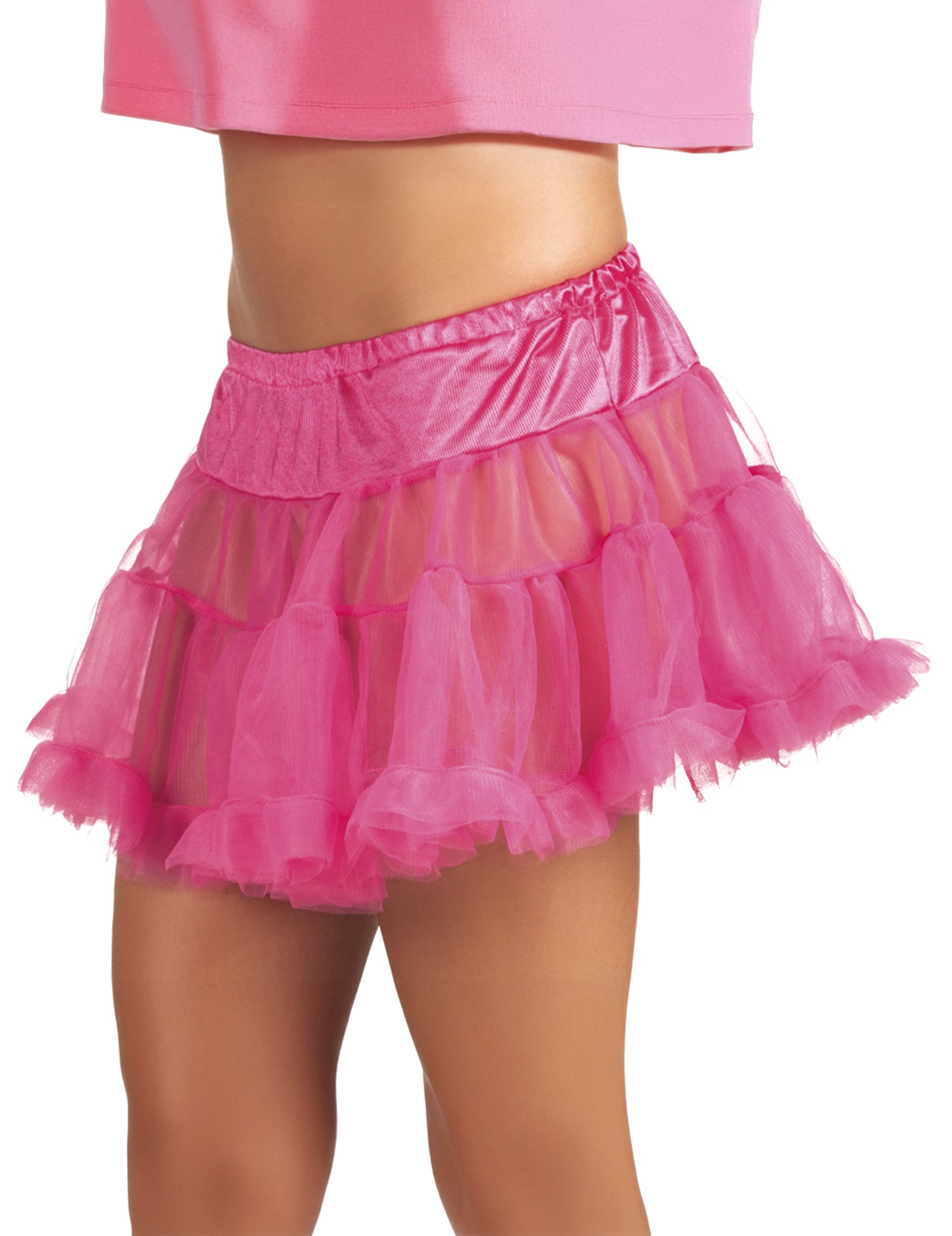 Női rózsaszín tüll alsószoknya