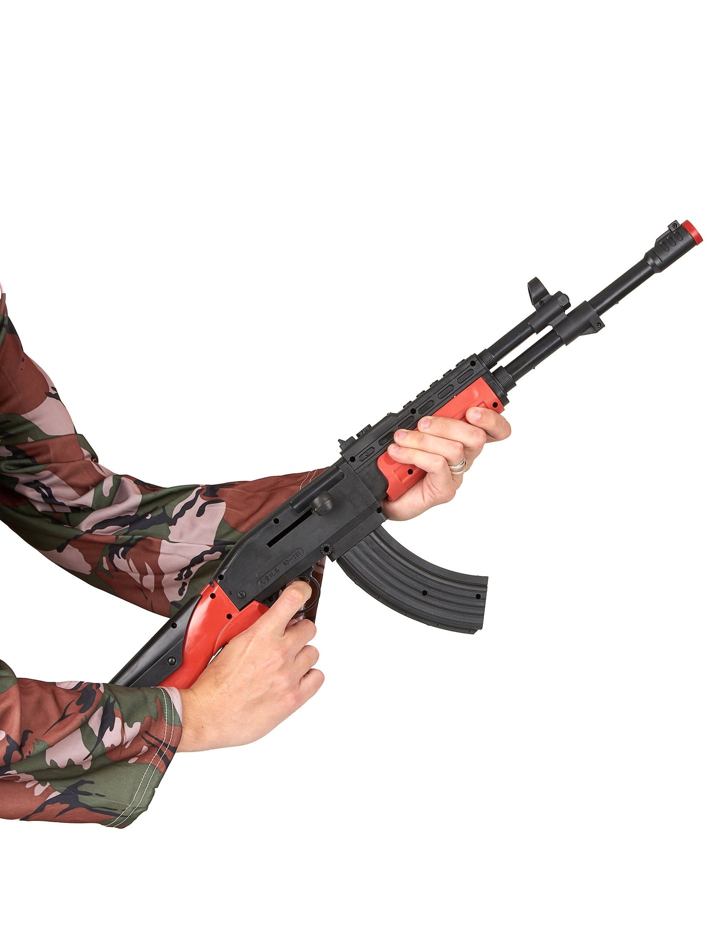 Felnőtt műanyag katona Kalashnikov