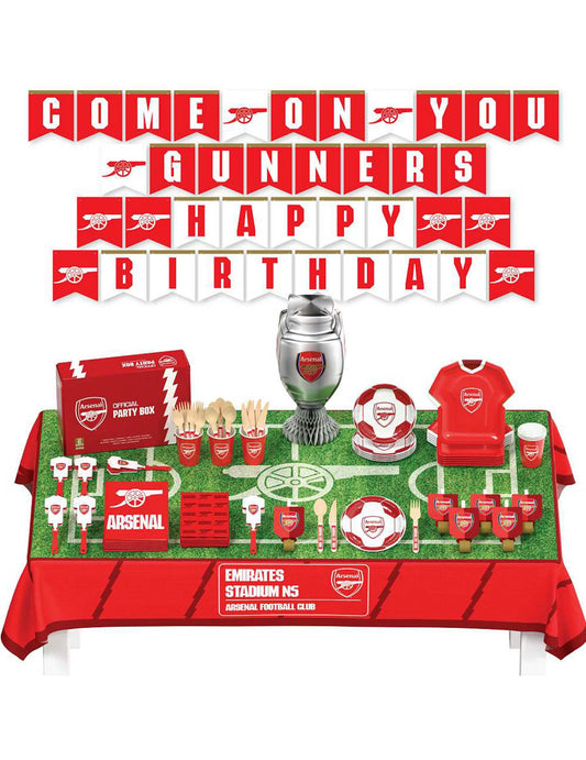 Arsenal Football Club születésnapi készlet 75 darabos