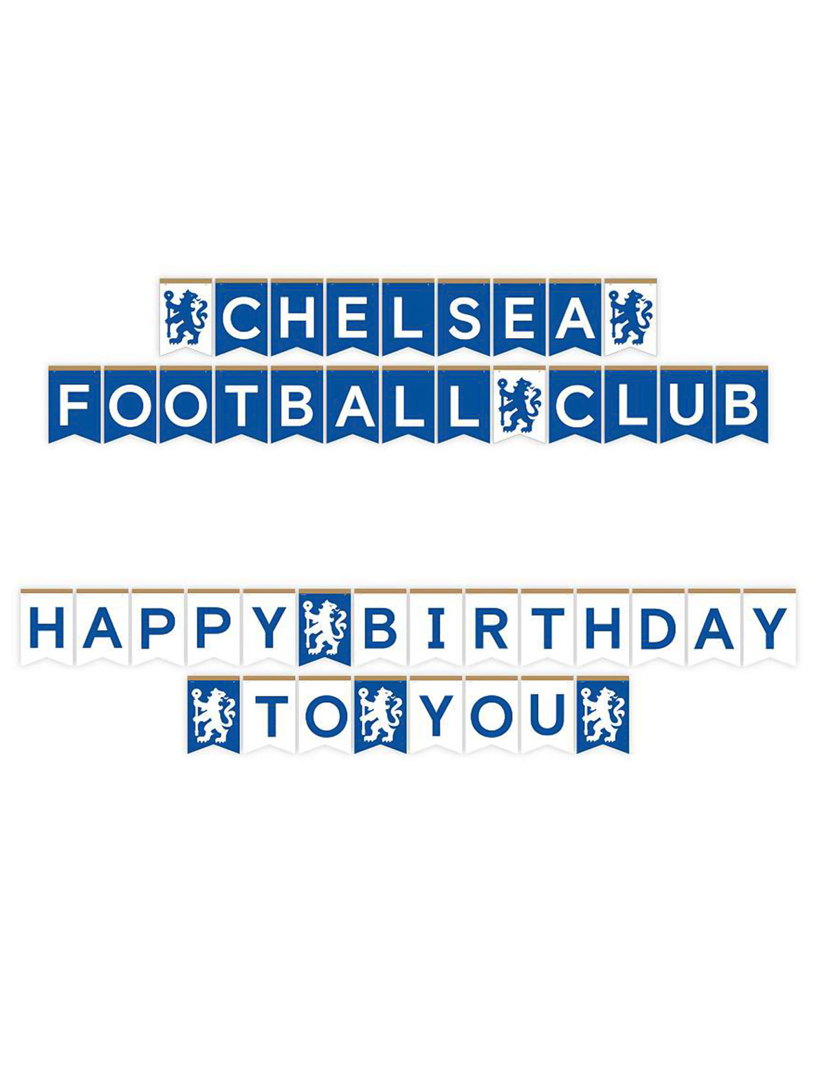 Chelsea Football Club születésnapi készlet 75 darabos